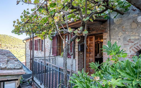 Charismatisches Steinhaus-Duo mit Garten & Weinkeller in der Toskana für 90.000€